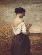 William Morris Hunt Peasant Girl (mk06) oil on canvas